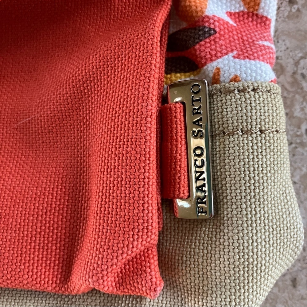 Franco Sarto Floral Canvas Crossbody Purse Bag - Picture 4 of 13